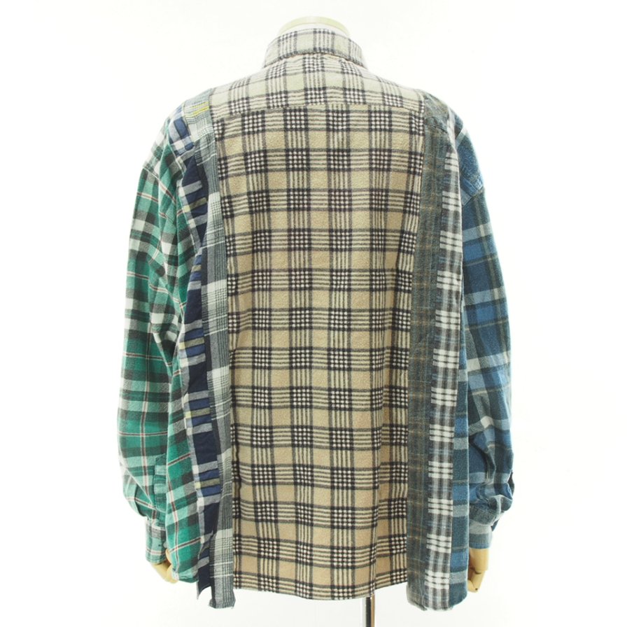 Rebuild by Needles ӥɥХˡݥɥ륺 - Flannel Shirt  7 Cut Wide Shirt - LQ306A