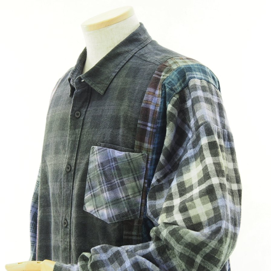 Rebuild by Needles リビルドバイニ－ドルズ - Flannel Shirt → 7 Cut