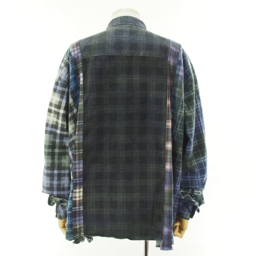 Rebuild by Needles ӥɥХˡݥɥ륺 - Flannel Shirt  7 Cut Wide Shirt - Tie Dye - LQ307A