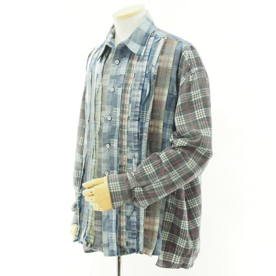 Rebuild by Needles ӥɥХˡݥɥ륺 - Flannel Shirt  Ribbon Wide Shirt - Reflection  - LQ314H