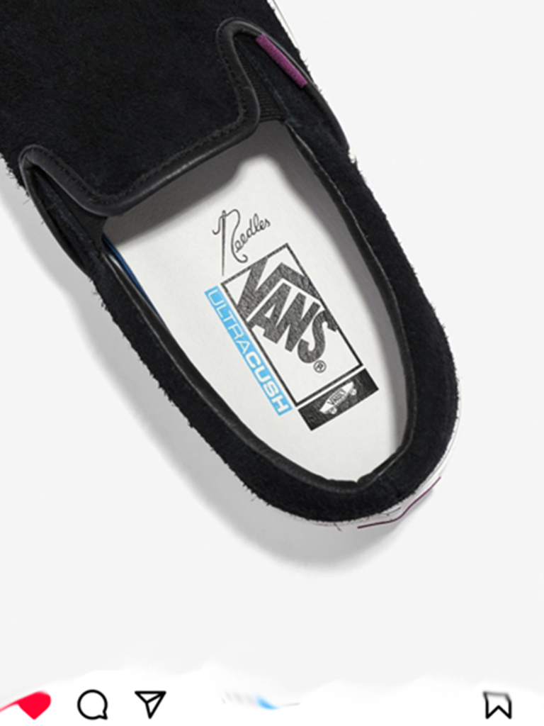 Needles ニードルズ × Vanz バンズ / ERA - SLIPON - Black