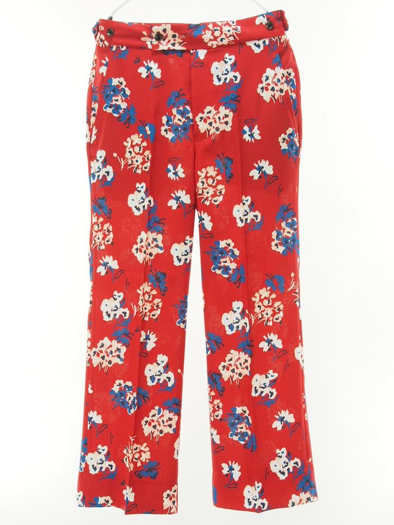 Needles ニードルズ - BOOT-CUT SIDE TAB TROUSER ブーツカットサイドタブトラウザー - Poly Hopsack /  Floral Printed