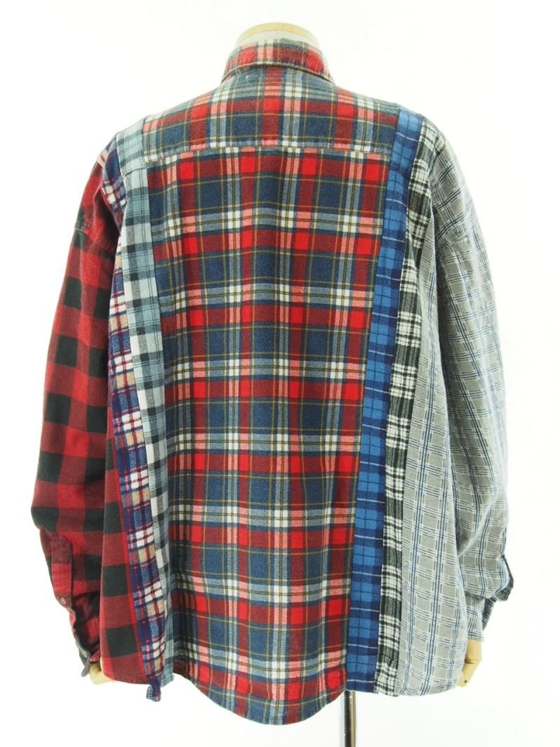 Rebuild by Needles ӥɥХˡݥɥ륺 - Flannel Shirt  7 Cut Wide Shirt - MR349C