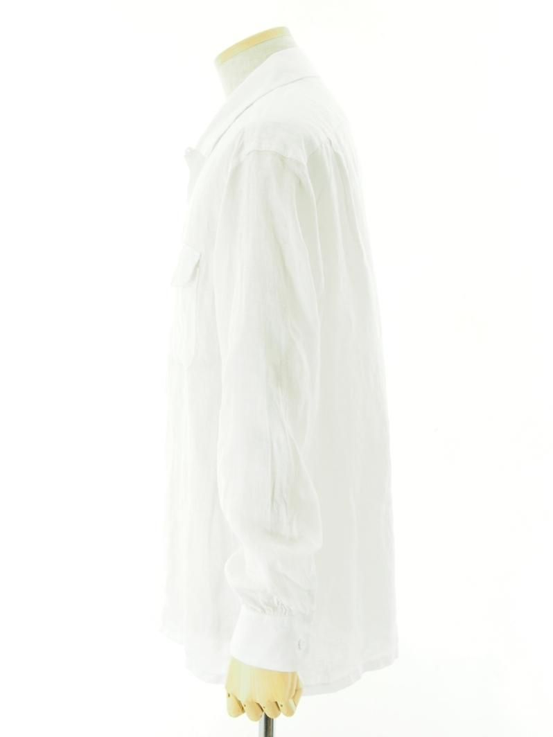 Engineered Garments エンジニアドガーメンツ - Classic Shirt クラッシックシャツ -  Handkerchief Linen - White