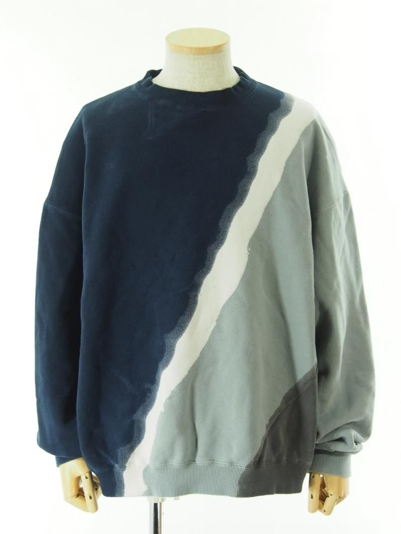NOMA t.d. ノーマティーディー - HAND DYED TWIST SWEAT ハンドダイツイストスウェット - Grey