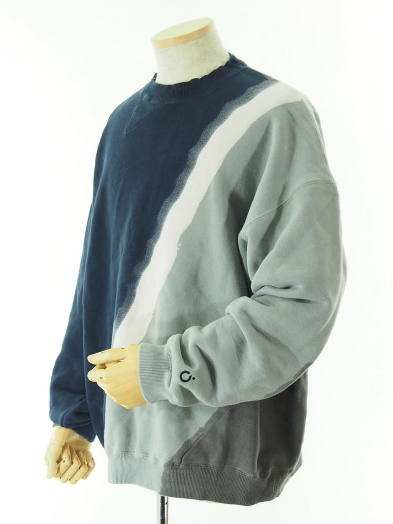 NOMA t.d. ノーマティーディー - HAND DYED TWIST SWEAT ハンドダイツイストスウェット - Grey