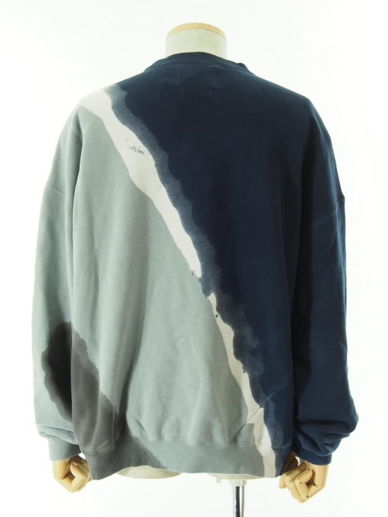 NOMA t.d. ノーマティーディー - HAND DYED TWIST SWEAT ハンドダイツイストスウェット - Grey