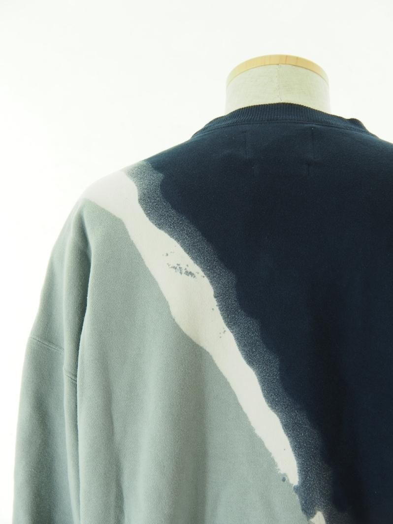 NOMA t.d. ノーマティーディー - HAND DYED TWIST SWEAT ハンドダイツイストスウェット - Grey