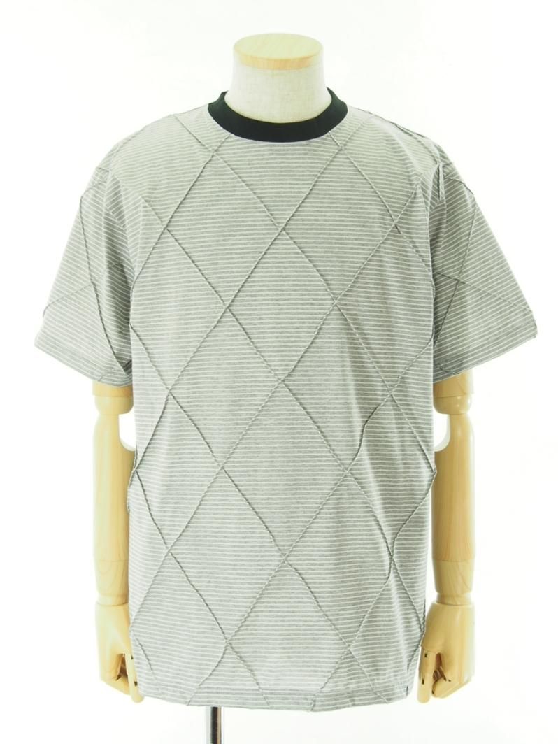 NOMA t.d. ノーマティーディー - Diamond Stitch Tee ダイヤモンドステッチティー - Grey グレイ