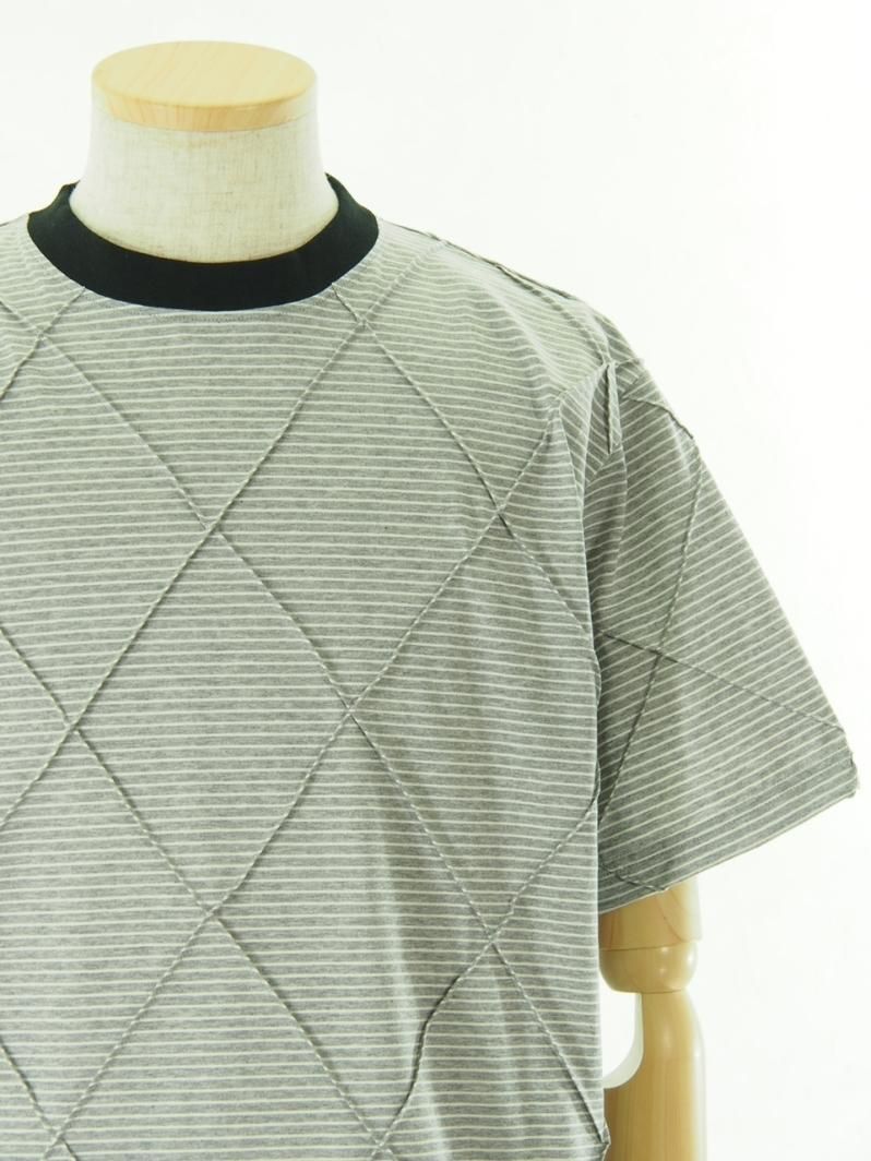NOMA t.d. ノーマティーディー - Diamond Stitch Tee ダイヤモンドステッチティー - Grey グレイ