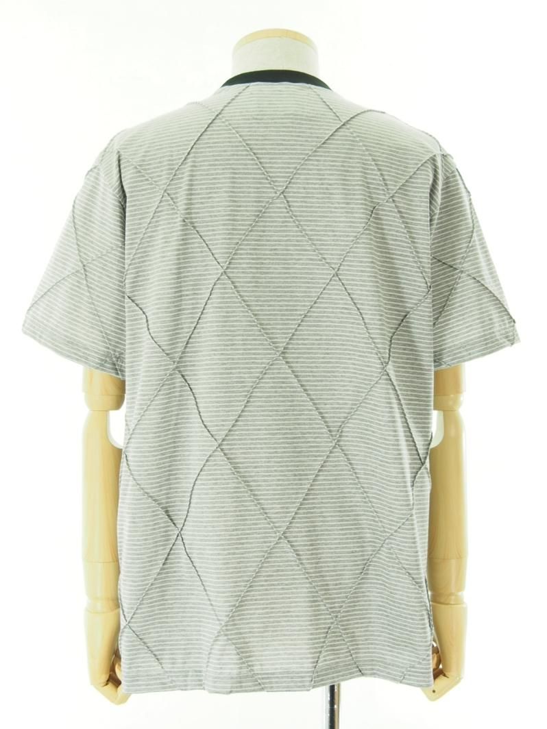 NOMA t.d. ノーマティーディー - Diamond Stitch Tee ダイヤモンドステッチティー - Grey グレイ