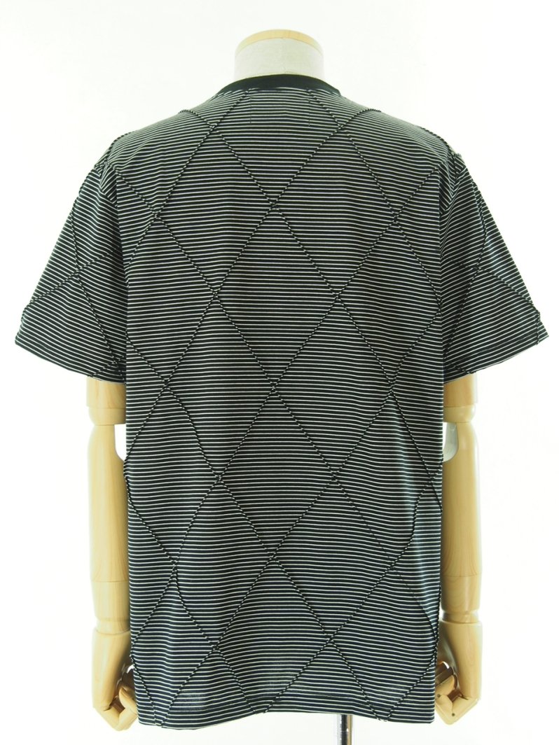 NOMA t.d. Ρޥƥǥ - Diamond Stitch Tee ɥƥåƥ - Black ֥å