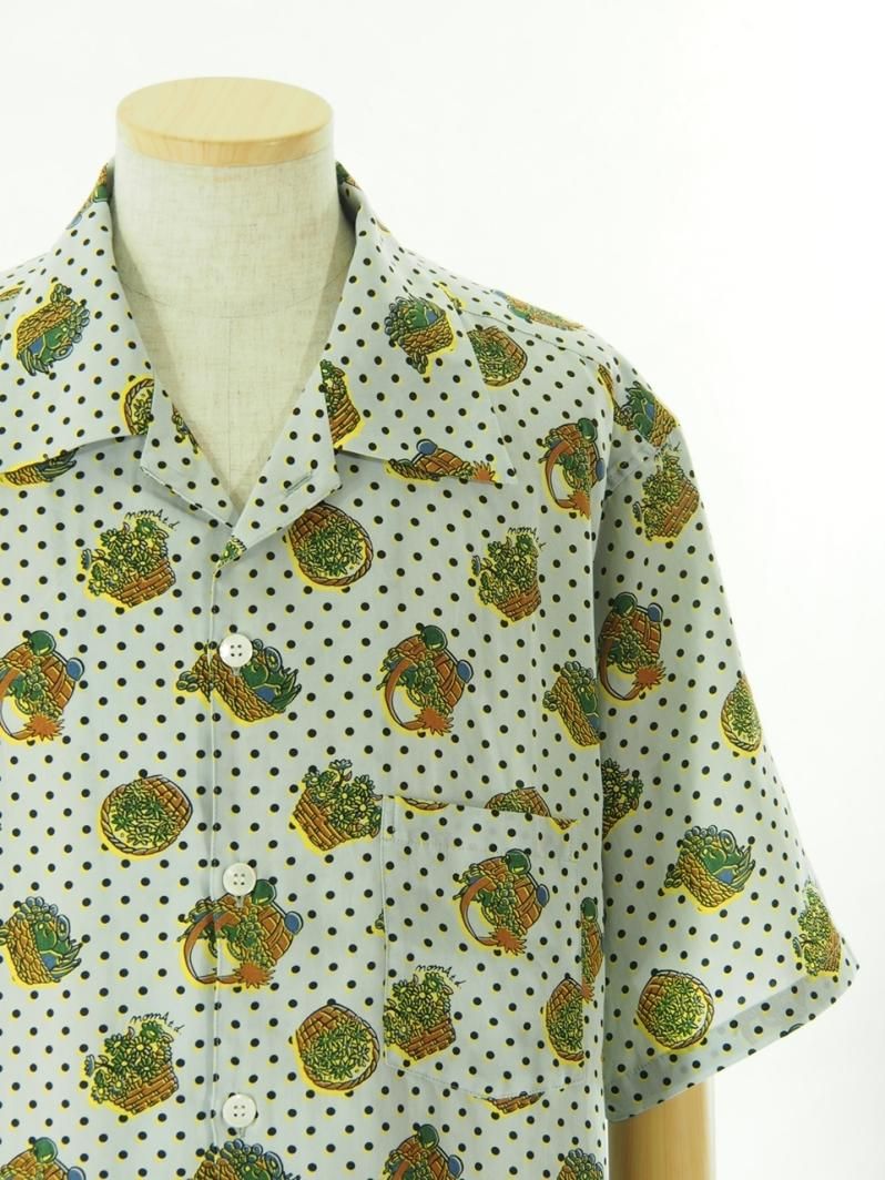 NOMA t.d. ノーマティーディー - Summer Shirt サマーシャツ - Baskets - Grey