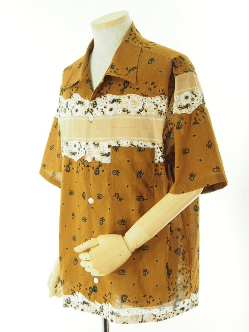 NOMA t.d. ノーマティーディー - Summer Shirt サマーシャツ - Draw Your Garden - Beige