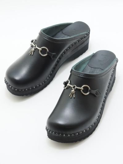 Needles ニードルズ × Troentorp トロエントープ - Swedish Clog スウェディッシュクロッグ - Smooth / Bit - Black