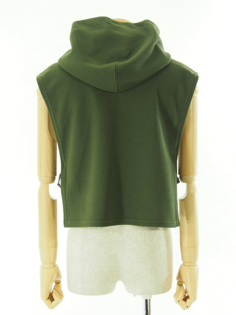 Engineered Garments エンジンニアドガーメンツ - Hooded Interliner フーデッドインターライナー -  Diamond Poly Knit - Olive