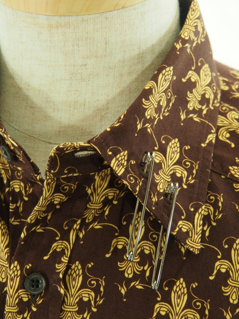 Needles ˡɥ륺 - Pinhole Regular Collar EDW Shirt - ԥۡ쥮顼顼ɥɥ - Damask Printed