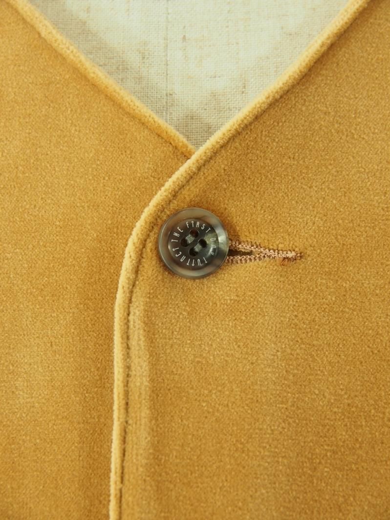 TUITACI 朔 ツイタチ - Heavy oz Velour Lined Blouson - Mustard TUITACI 朔 ツイタチ - Heavy oz Velour Lined Blouson - Mustard