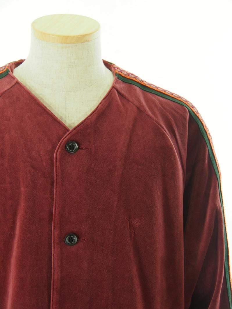 TUITACI  ĥ - Heavy oz Velour Lined Blouson - Burgundy