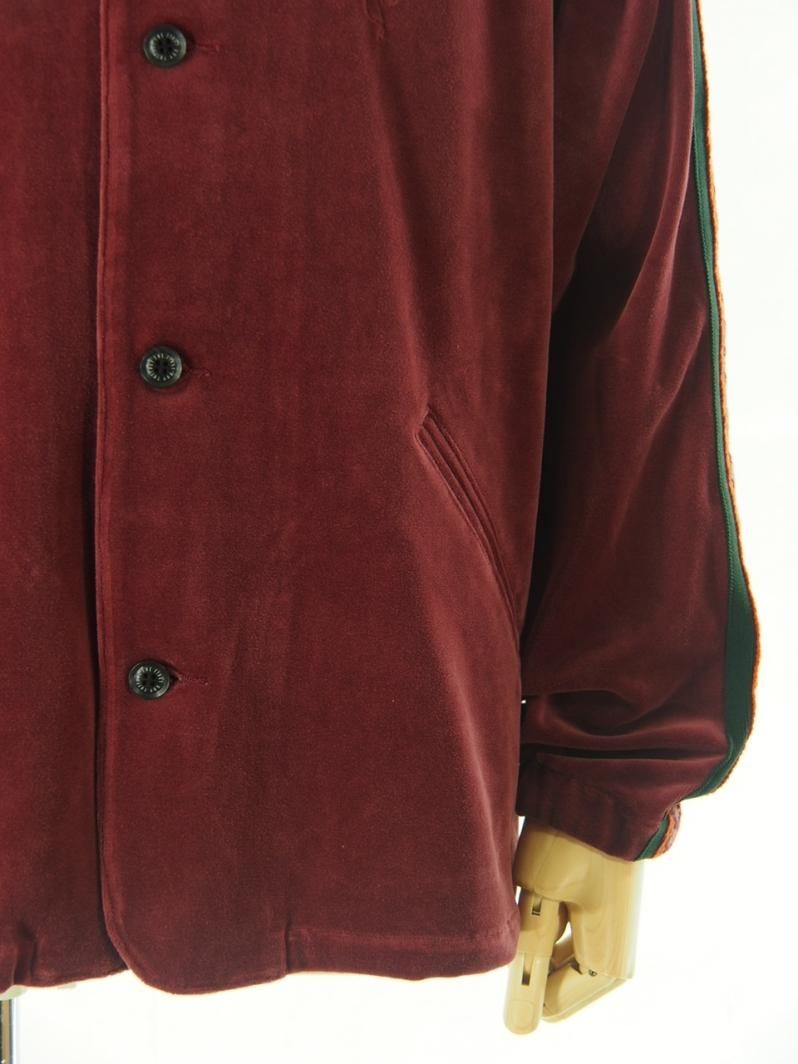 TUITACI  ĥ - Heavy oz Velour Lined Blouson - Burgundy