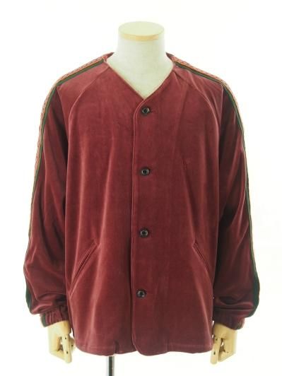 TUITACI 朔 ツイタチ - Heavy oz Velour Lined Blouson - Burgundy
