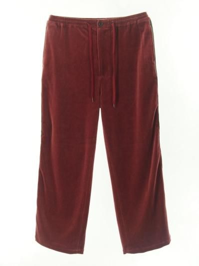 TUITACI 朔 ツイタチ - Heavy oz Velour Lined Pant - Burgundy