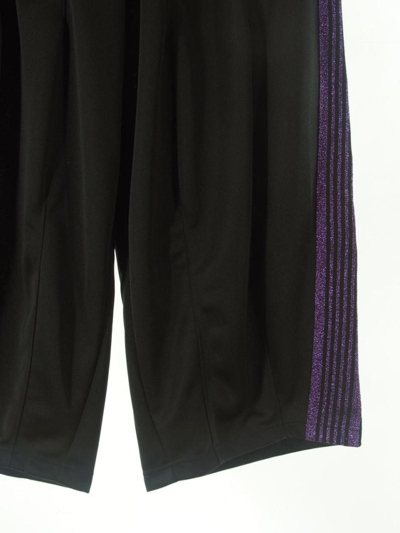 Needles x one day / ˡɥ륺  ǥ  - H.D.Track Pant ҥǥȥåѥ - Poly Smooth - Black  Purple Lame