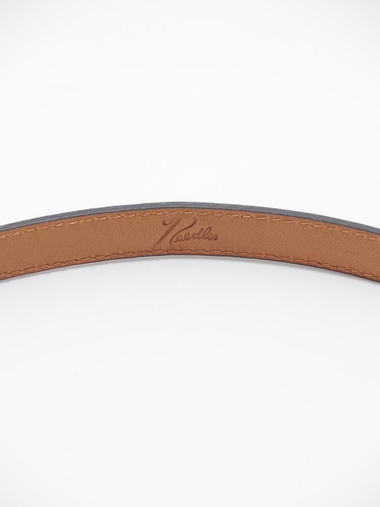 Needles（ニードルス) 平和 バックル ナロー ベルト ブラウン