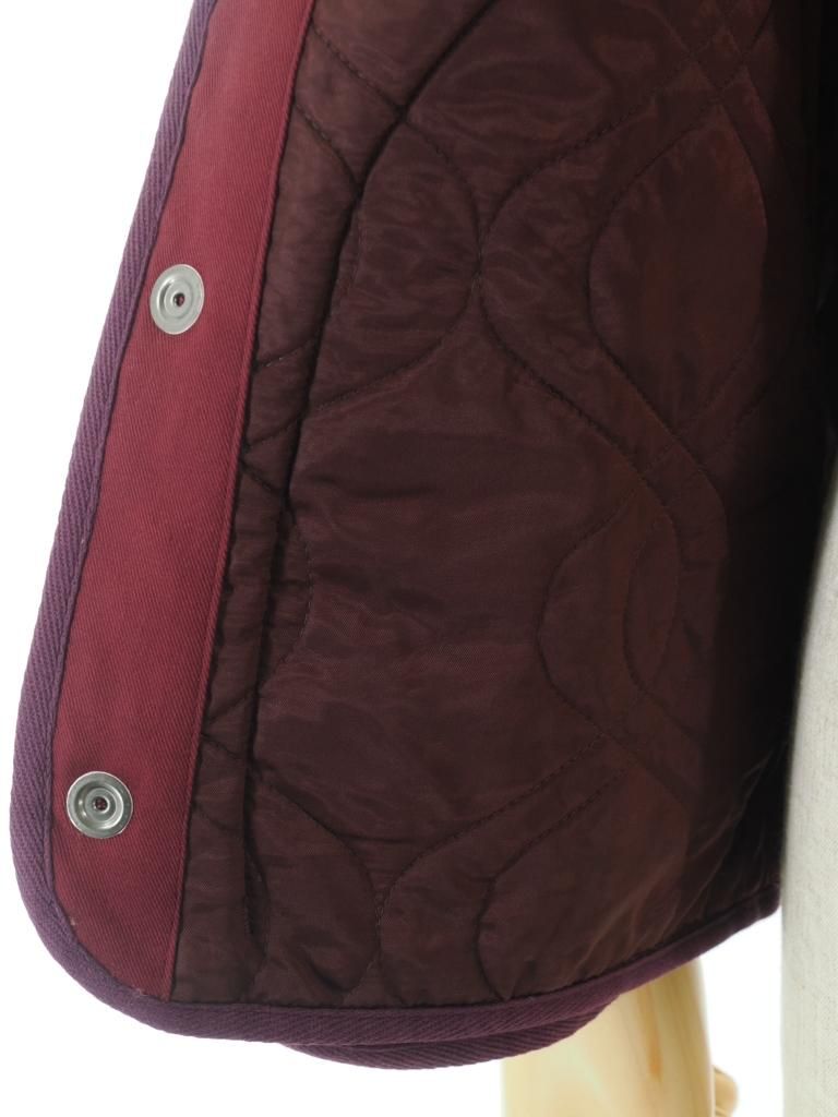 TUITACI 朔 ツイタチ - Glliter Velvet Quilting Vest グリッターベルベットキルティングベスト - Burgundy