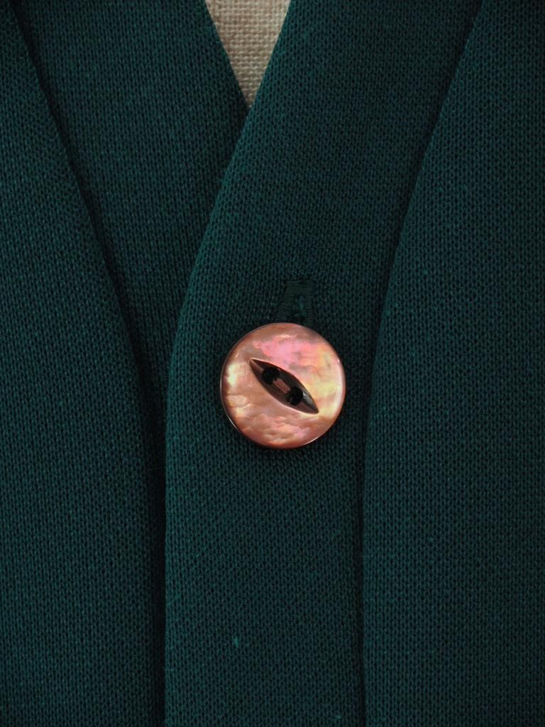 Needles ニードルズ - V Neck Cardigan ブイネックカーディガン - C/PE Bright Jersey - Jasper Green