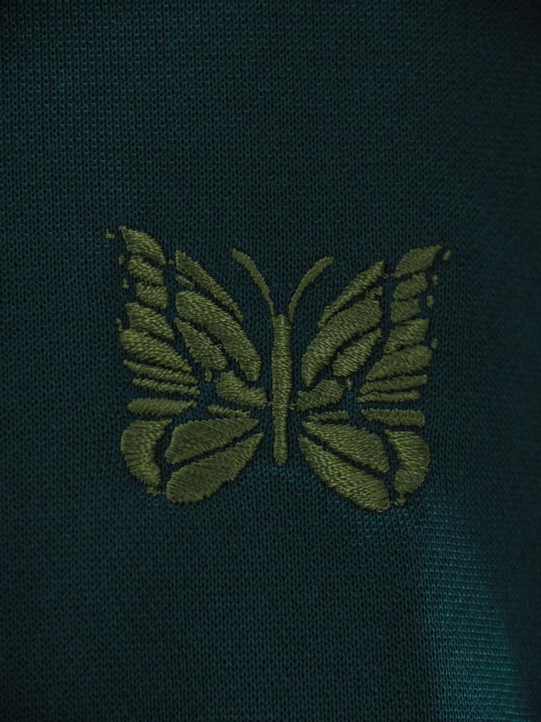 Needles ニードルズ - V Neck Cardigan ブイネックカーディガン - C/PE Bright Jersey - Jasper Green