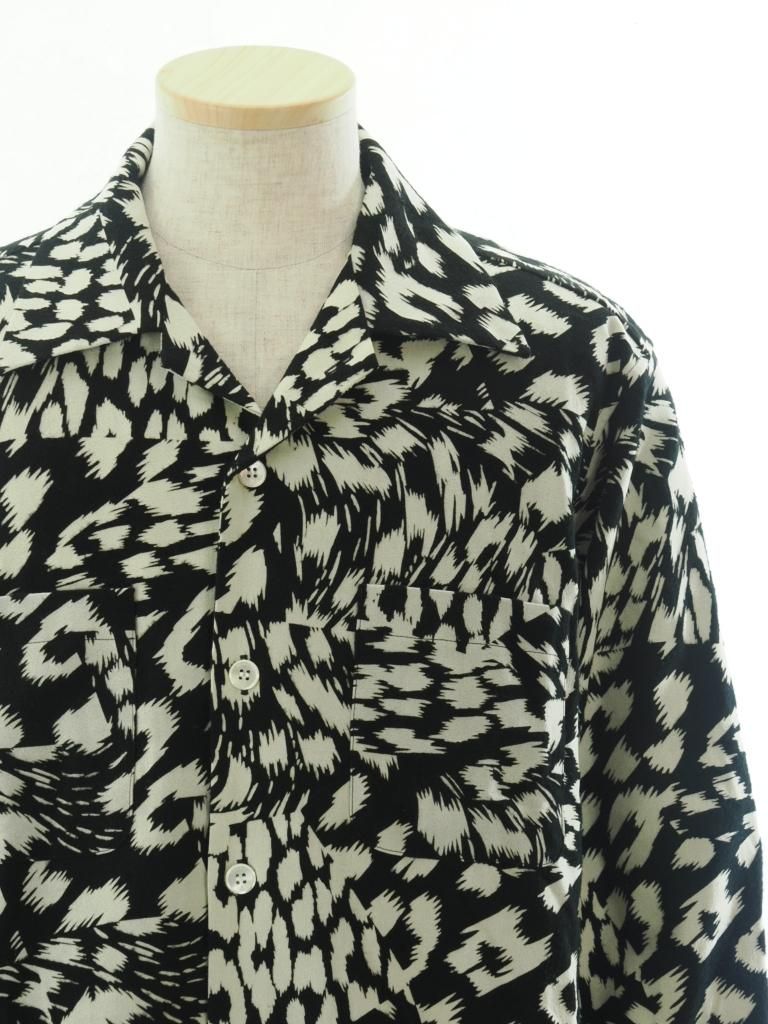 NOMA t.d. ノーマティーディー - Flannel Open Collar Shirt フランネルオープンカラーシャツ - Jungle Black