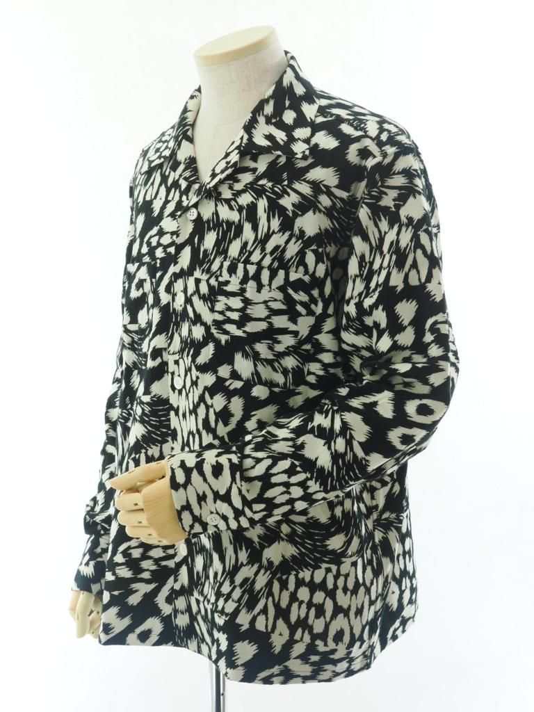 NOMA t.d. ノーマティーディー - Flannel Open Collar Shirt フランネルオープンカラーシャツ - Jungle Black