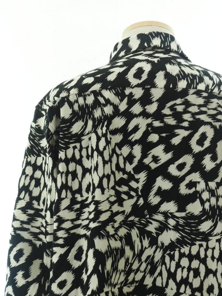 NOMA t.d. ノーマティーディー - Flannel Open Collar Shirt フランネルオープンカラーシャツ - Jungle Black