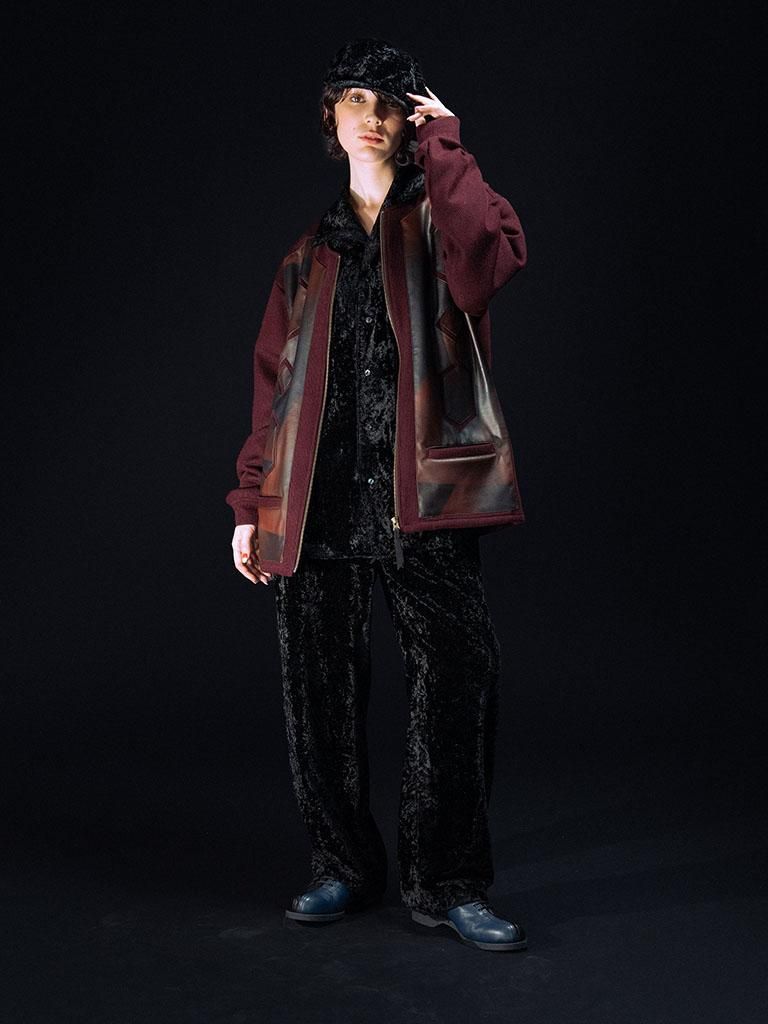 TUITACI 朔 ツイタチ - Ray Of Hope Cardigan レイオブホープカーディガン - Burgundy