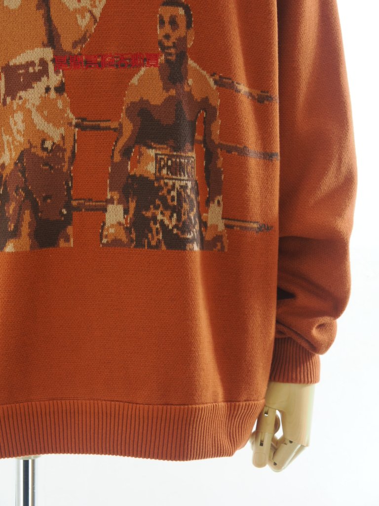 TUITACI 朔 ツイタチ - Ephemeral Sweater エフェメラルセーター - Orange