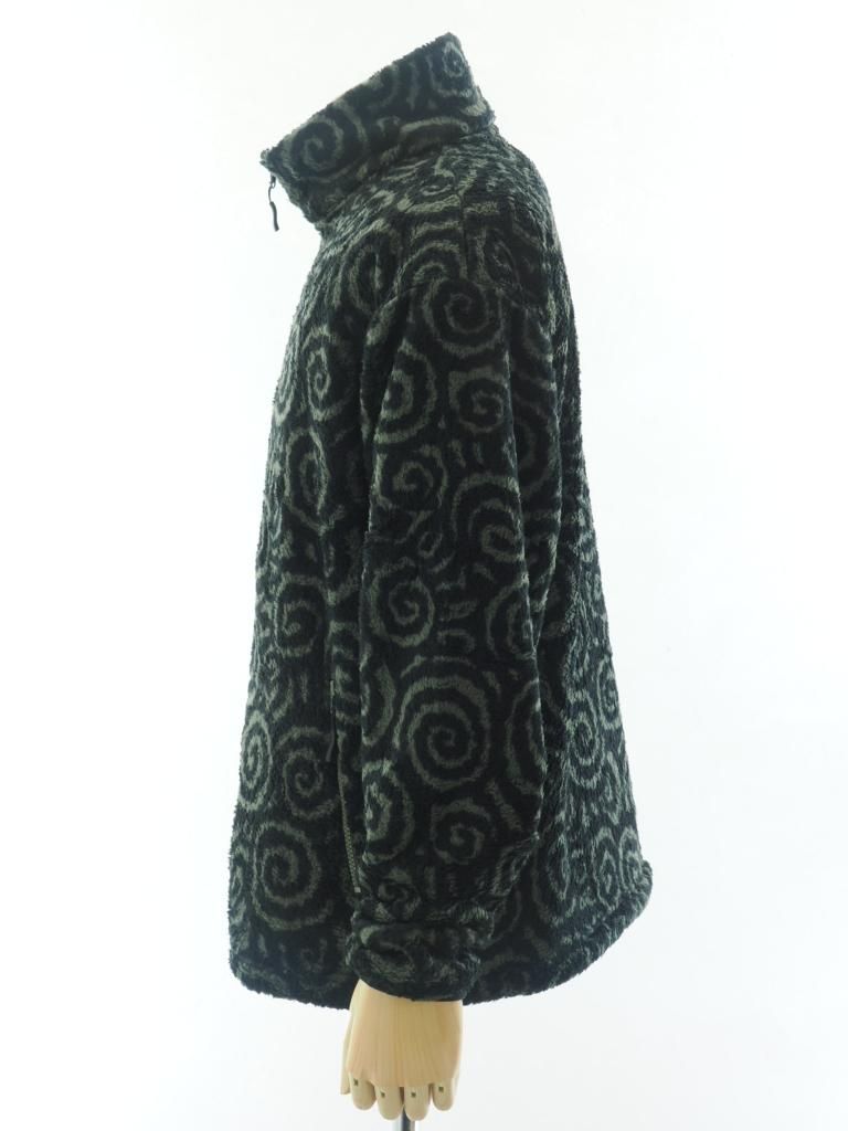 TUITACI 朔 ツイタチ - Arabesque Maze Fleece Blouson アラベスクメイズフリースブルゾン - Khaki × Black
