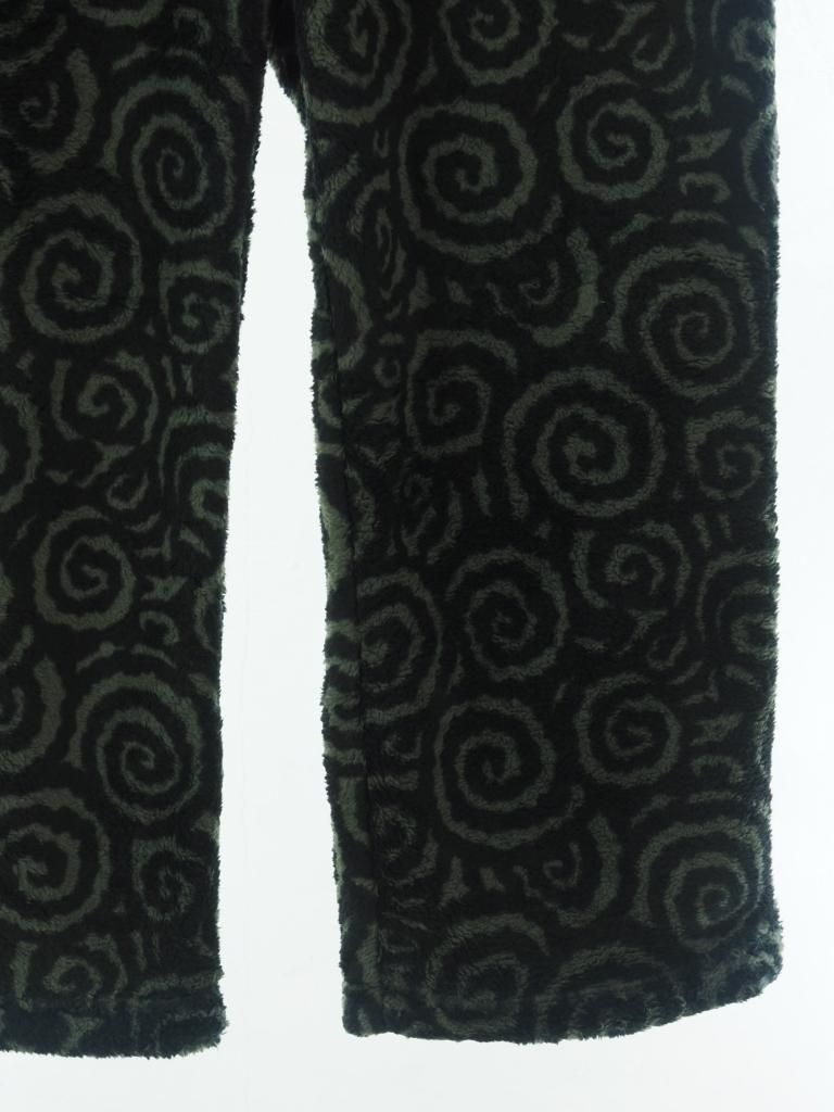 TUITACI 朔 ツイタチ - Arabesque Maze Fleece Pant アラベスクメイズフリースパンツ - Khaki × Black