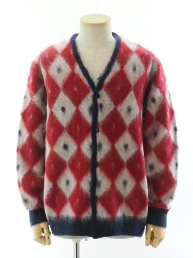 Needles ニードルズ - Mohair Cardigan モヘアカーディガン - Diamond ダイヤモンド - Navy