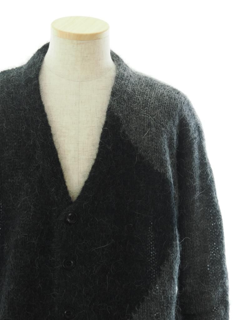 NOMA t.d. ノーマティーディー - Hand knitted Mohair Cardigan ハンドニットモヘアカーディガン - Black