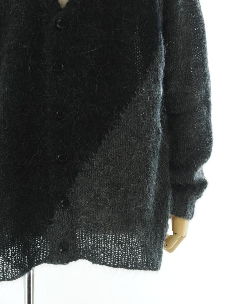 NOMA t.d. ノーマティーディー - Hand knitted Mohair Cardigan ハンドニットモヘアカーディガン - Black