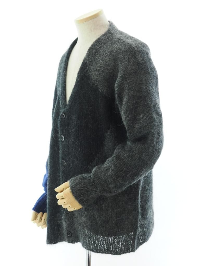 NOMA t.d. ノーマティーディー - Hand knitted Mohair Cardigan ハンドニットモヘアカーディガン - Black