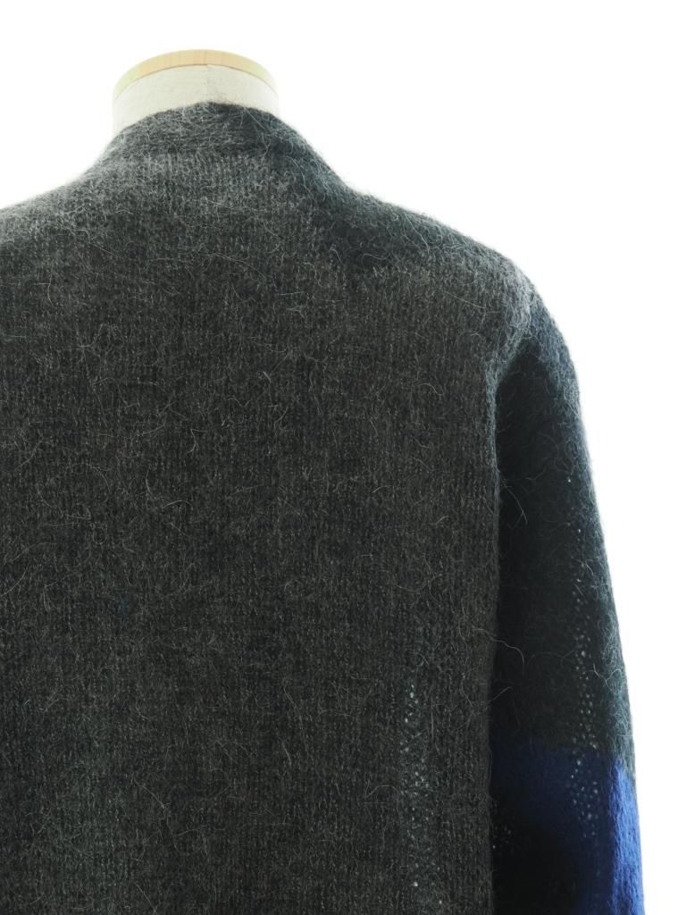 NOMA t.d. ノーマティーディー - Hand knitted Mohair Cardigan ハンドニットモヘアカーディガン - Black
