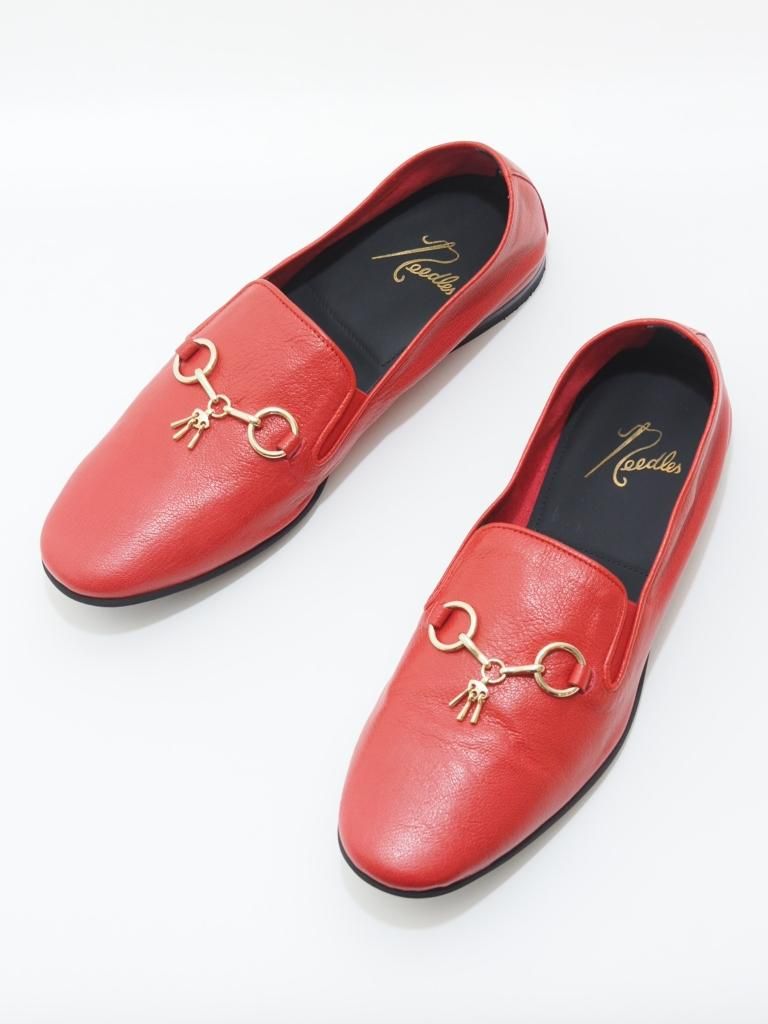 Needles ˡɥ륺 - Tassel Bit Unlined Slip-On - Red