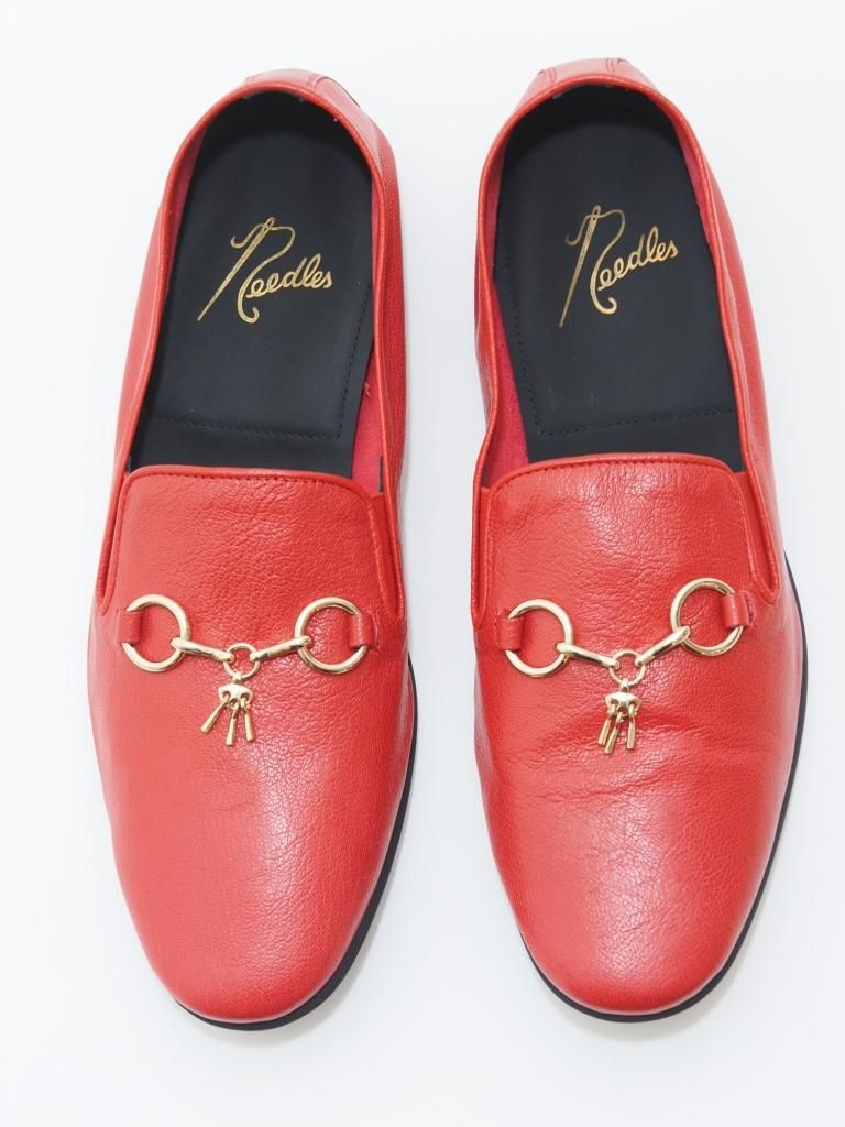 Needles ニードルズ - Tassel Bit Unlined Slip-On - Red