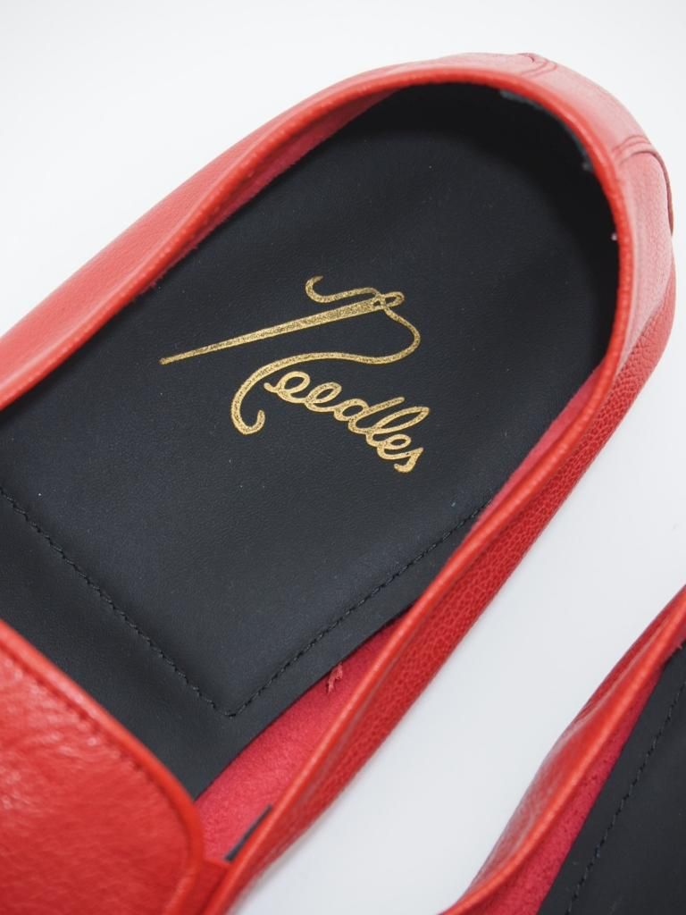 Needles ニードルズ - Tassel Bit Unlined Slip-On - Red