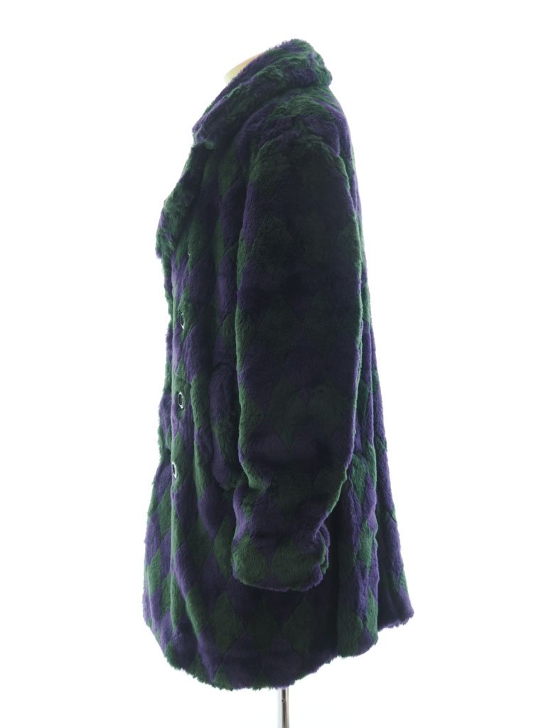 Needles ˡɥ륺 - Pea Coat ԡ - Acrylic Fur / Argyle - Green / Purple