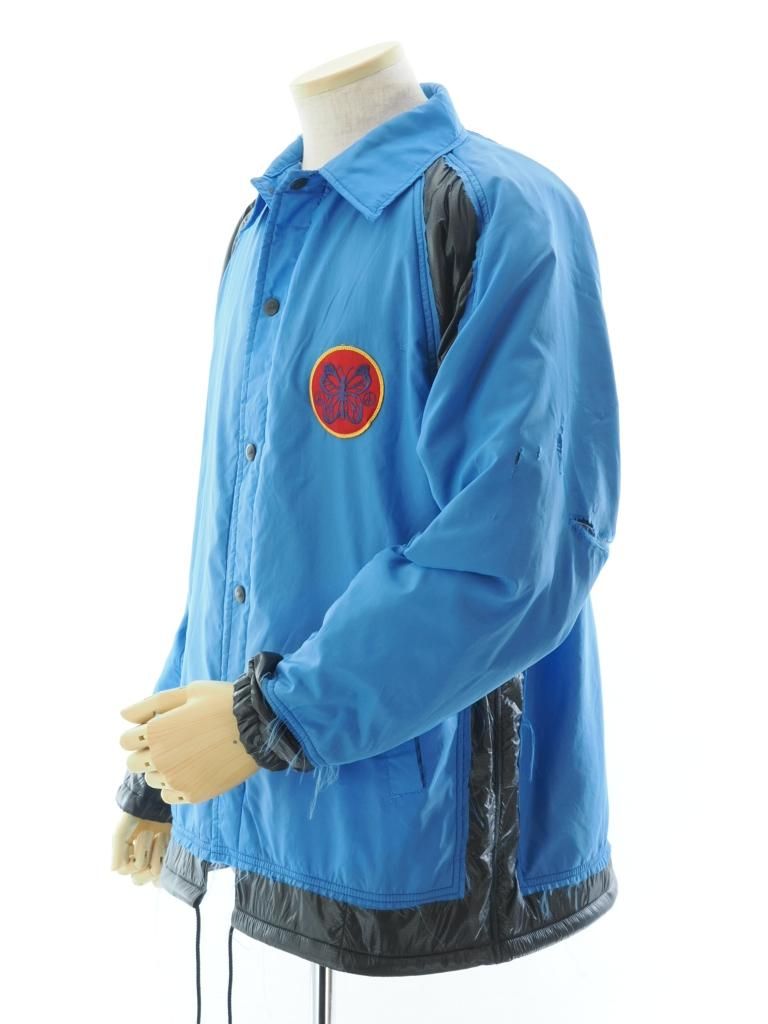 Rebuild by Needles リビルドバイニ－ドルズ - Coach Jacket コーチジャケット → Covered Jacket カバードジャケット - Black Insulation