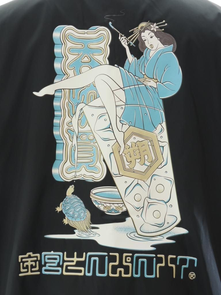 TUITACI 朔 ツイタチ × キンミヤ - Man's Ruin Coach Jacket - Black