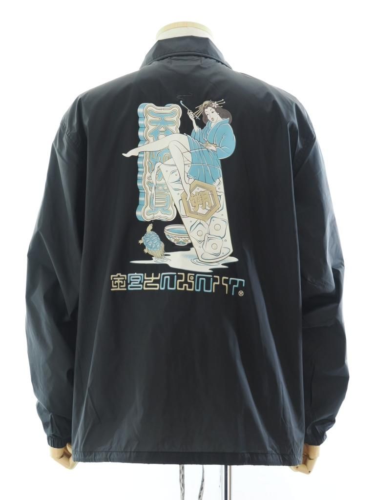 TUITACI 朔 ツイタチ × キンミヤ - Man's Ruin Coach Jacket - Black